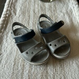 Croc sandals, toddler boys size 7.